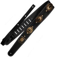 Richter 1566 Motörhead Concho Guitar Strap Black / Old Brass