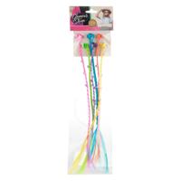 Toi-Toys Haarlok haarclip met hartjes, 6st.