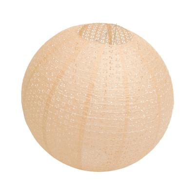 Chaks Lampion - luxueus - bolvormig - perzik - 40 x 37.5 cm - papier - gedecoreerd