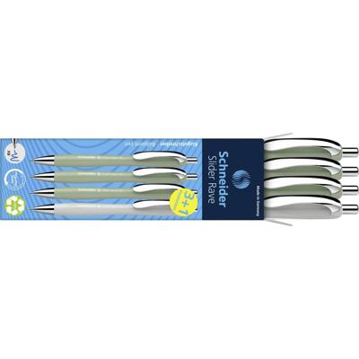 Schneider Schreibgeräte 4 stuk(s) Slider Rave XB Trend 25, Box 4 Stück sortiert 132664 Balpen Kleur inkt: Blauw N/A