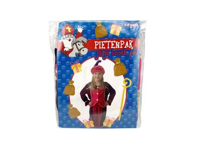 Verkleedset Pietenpak Paars-Roze 3-5 Jaar