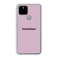 kwetsbaar: Google Pixel 5 Transparant Hoesje