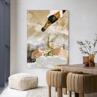 Urban Cotton Wandkleed 'Winter Champagne' 145 x 190cm in Frame - black Urban Cotton Wandkleed 'Winter Champagne' 145 x 190cm in Frame - black