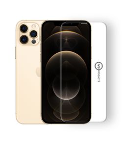 Screenprotector geschikt voor iPhone 12 Pro Max - Tempered Glass - Beschermglas - Glas - Transparant
