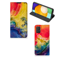 Bookcase Samsung Galaxy A03s Watercolor Dark