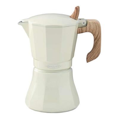 Italiaanse Koffiepot Oroley Petra Crème Aluminium 6 Kopjes