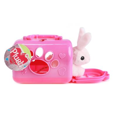 Toi-Toys Pluchen konijn in draagkoffer