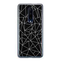 Geometrische lijnen wit: OnePlus 7 Pro Transparant Hoesje