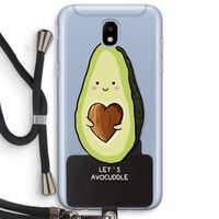 Avocuddle: Samsung Galaxy J5 (2017) Transparant Hoesje met koord