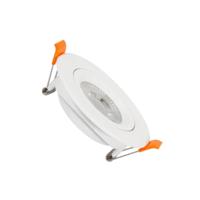 Inbouwspot wit richtbaar rond led lamp warm wit 3000k 75mm Inbouwspot wit richtbaar rond led lamp warm wit 3000k 75mm