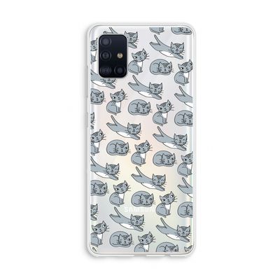 Poezen: Galaxy A51 4G Transparant Hoesje