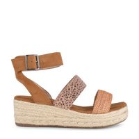 PS Poelman Lona sleehakken met dierenprint bruin - thumbnail