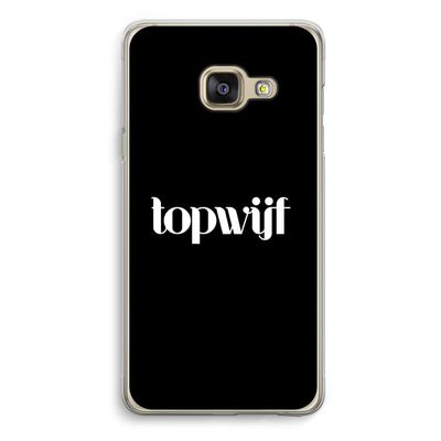 Topwijf Zwart: Samsung A3 (2017) Transparant Hoesje