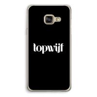 Topwijf Zwart: Samsung A3 (2017) Transparant Hoesje