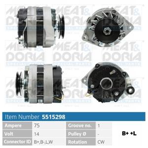 Meat Doria Alternator/Dynamo 5515298