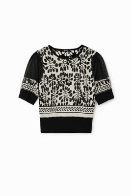 Gebreid T-shirt M. Christian Lacroix - BLACK - S