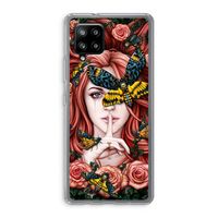 Lady Moth: Samsung Galaxy A42 5G Transparant Hoesje