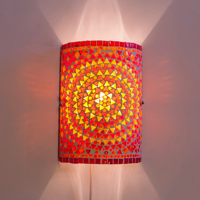 Wandlamp Nema rood-oranje