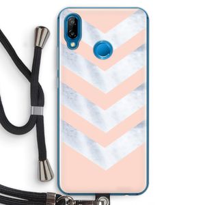 Marmeren pijlen: Huawei P20 Lite Transparant Hoesje met koord