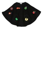 Stella McCartney Kids cape à imprimé graphique - Noir