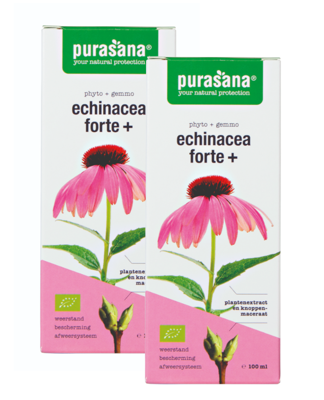 Purasana Echinacea Forte+ Druppels Duoverpakking