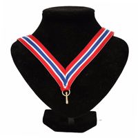 Medaille lint rood/wit/blauw   -