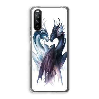 Yin Yang Dragons: Sony Xperia 10 III Transparant Hoesje