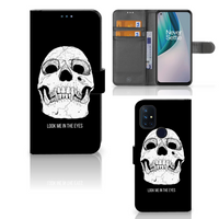 Telefoonhoesje met Naam OnePlus Nord N10 Skull Eyes