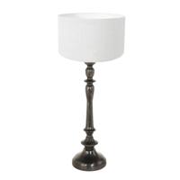Steinhauer TafellampBois met kap wit - 3769ZW