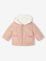 Omkeerbaar donsjack voor baby oudroze