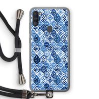 Blauw motief: Samsung Galaxy A11 Transparant Hoesje met koord Blauw motief: Samsung Galaxy A11 Transparant Hoesje met koord