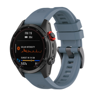 Siliconen sportbandje - Grijsblauw - Garmin Tactix 8 - 47mm Siliconen sportbandje - Grijsblauw - Garmin Tactix 8 - 47mm