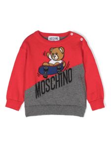 Moschino Kids pull à imprimé Teddy bear - Rouge