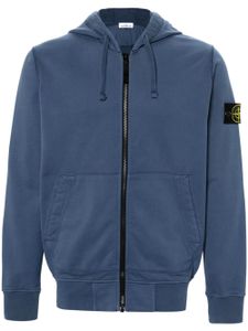 Stone Island hoodie en coton à patch - Bleu