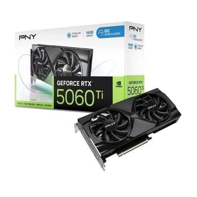 PNY - Grafische kaart - GeForce RTX 5060 Ti - 16 GB - Overclocked Dual Fan DLSS 4