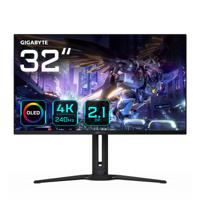 Gigabyte AORUS FO32U2P Gaming monitor Energielabel G (A - G) 81.3 cm (32 inch) 16:9 1 ms HDMI, DisplayPort, Hoofdtelefoonaansluiting, USB 3.0, USB-C OLED