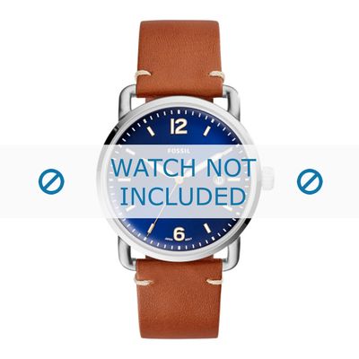 Horlogeband Fossil FS5325 Leder Cognac 22mm
