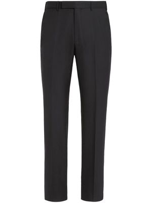 Zegna pantalon de costume en laine - Noir