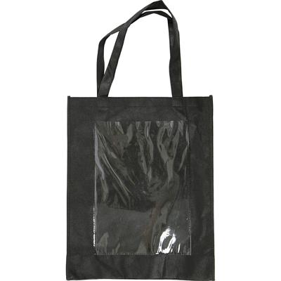 Creativ Company Zwarte schoudertas met plastic voorkant