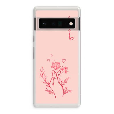 Giving Flowers: Google Pixel 6 Pro Transparant Hoesje