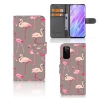 Samsung Galaxy S20 | Telefoonhoesje | Met pasjeshouder | Flamingo Samsung Galaxy S20 | Telefoonhoesje | Met pasjeshouder | Flamingo