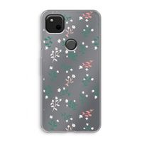 Small white flowers: Google Pixel 4a Transparant Hoesje