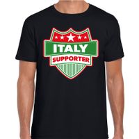 Italie / Italy schild supporter t-shirt zwart voor heren - thumbnail