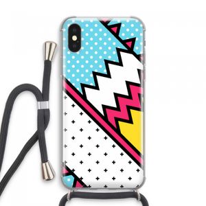 Pop Art #2: iPhone XS Max Transparant Hoesje met koord