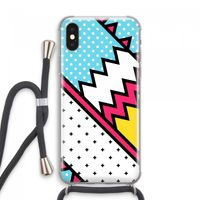 Pop Art #2: iPhone XS Max Transparant Hoesje met koord