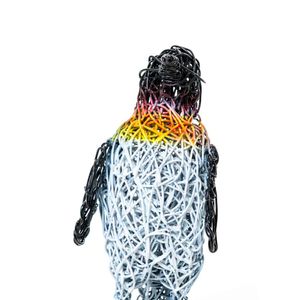 Beeld van IJzerdraad - Pinguïn