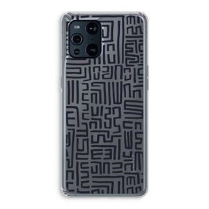Moroccan Print: Oppo Find X3 Pro Transparant Hoesje