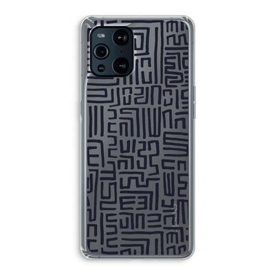 Moroccan Print: Oppo Find X3 Pro Transparant Hoesje
