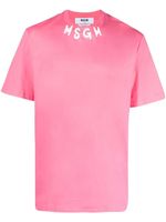 MSGM t-shirt en coton à logo imprimé - Rose