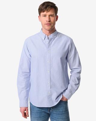 HEMA Herenoverhemd Scott blauw (blauw)